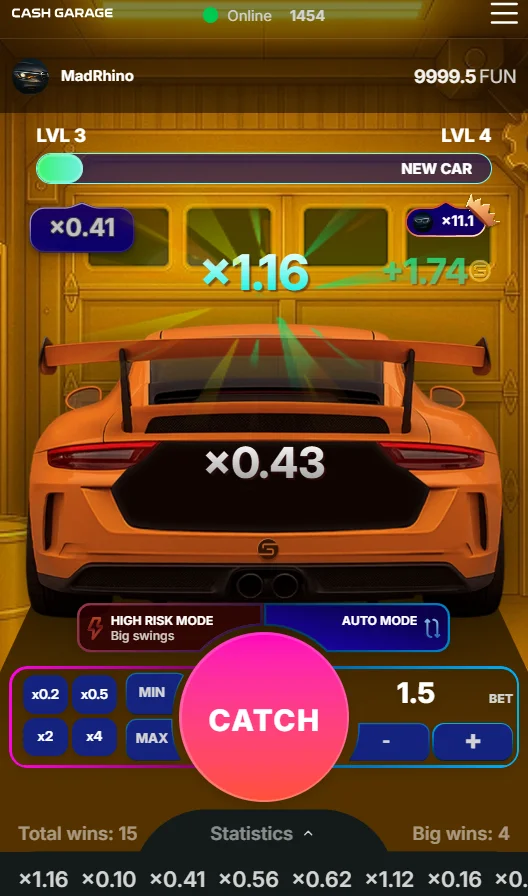 Cash Garage Demo
