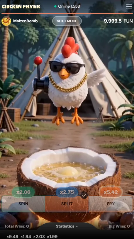 Chicken Fryer Swipe Game